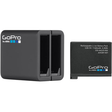 GoPro Dual Battery Charger with Battery for HERO4