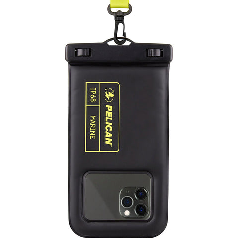 Case-Mate Pelican - Marine Series Waterproof Floating Pouch - Compatibility - Black/Lime (PP044508)