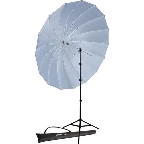 Westcott 4634P 7-Feet Parabolic Umbrella Speedlite Kit (White/Black )