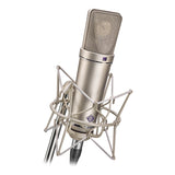 Neumann U 87 Ai Condenser Microphone (Studio Set, Nickel) with RF-5P-B Reflection Filter & Reflection Filter Mic Stand Bundle