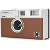 KODAK EKTAR H35 Half Frame Film Camera, 35mm, Reusable, Focus-Free, Lightweight, Easy-to-Use (Brown) (Film & AAA Battery are not Included)