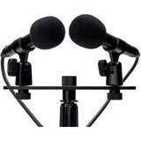 Zoom ZPC-1 Cardioid Pencil Condenser Microphones (Matched Pair) Bundle with Auray MS-5230F Tripod Mic Stand and 2x XLR-XLR Cable