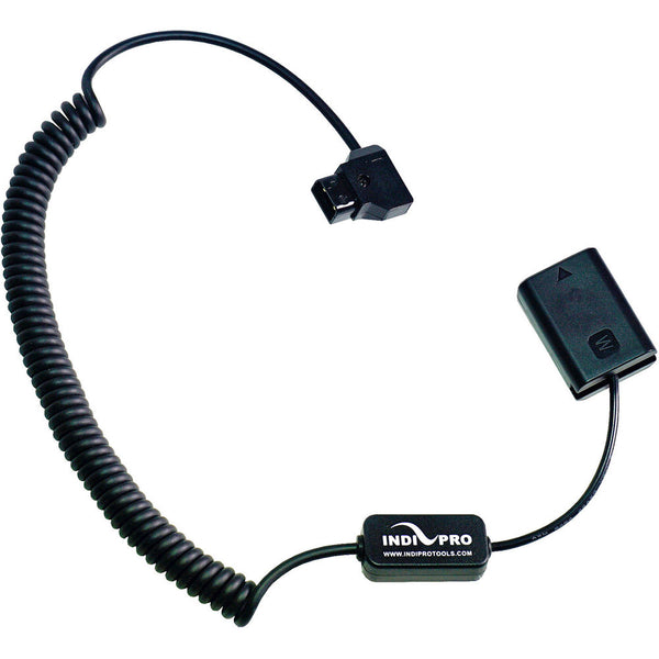 IndiPRO Tools D-Tap to Canon LP-E6-Type Dummy Battery Coiled Cable (22-42")