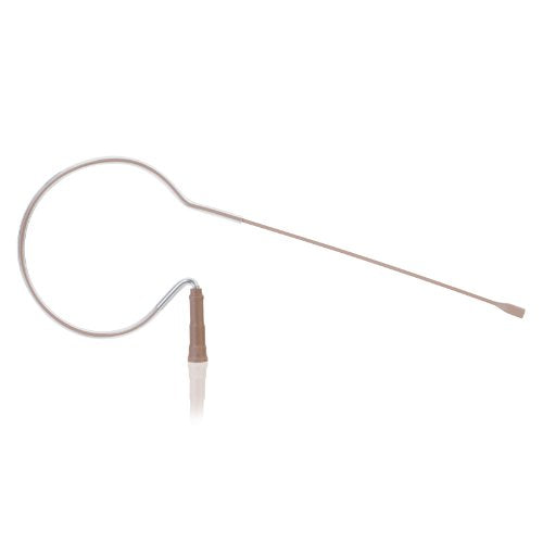 Countryman E6 Omni Earset Mic, Highest Gain, with Detachable 2mm Cable and TA4F Connector for Shure and Beyerdynamic Wireless Transmitters (Tan)
