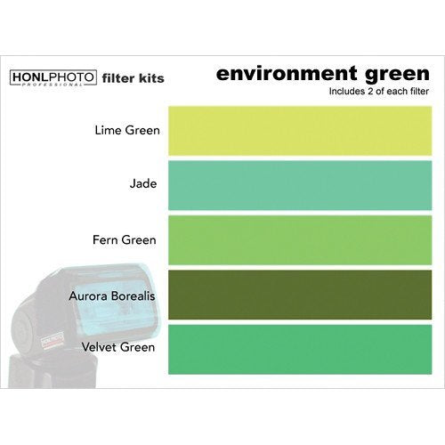 Honl Photo Environment Green Photo Filter Kit