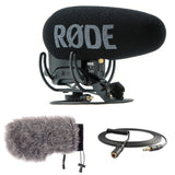 Rode VideoMic Pro Plus On-Camera Shotgun Microphone with Windbuster for Rode VideoMic Pro & Mini Male to Stereo Mini Female Cable