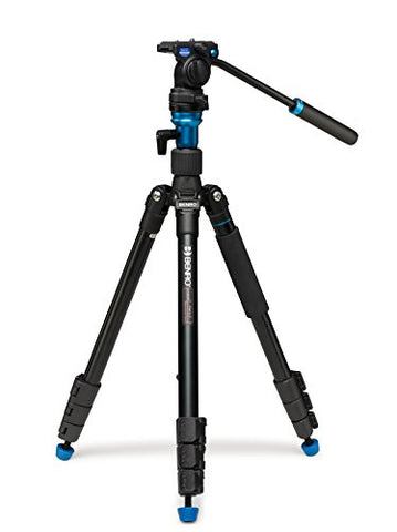 Benro A1883FS2C Aero2 Travel Angle Video Tripod Kit (Black)