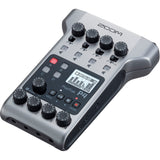 Zoom PodTrak P4 Portable Multitrack Podcast Recorder Bundle with Shure SM7B Vocal Microphone & Mic Stand