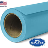 Savage Widetone Seamless Background Paper (#75 True Blue, Size 86 Inches Wide x 36 Feet Long, Backdrop)
