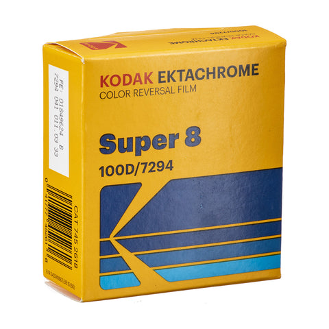 Kodak Ektachrome 100D Color Transparency Film #7294 (Super 8, 50' Roll)