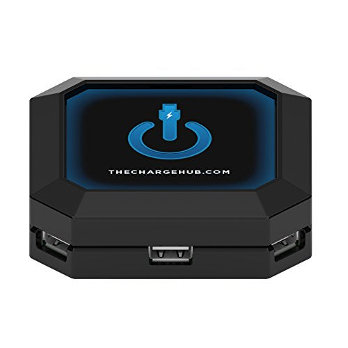 ChargeHub 7-Port USB Universal Charging Station (Square & Black)