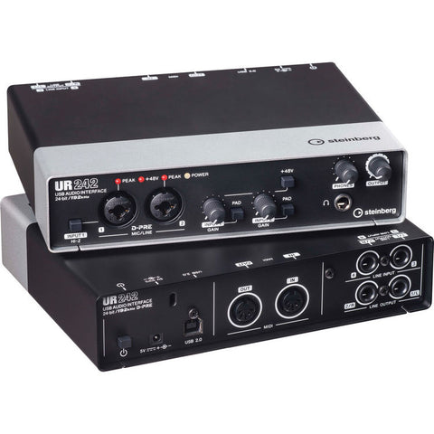 Steinberg UR242 - USB 2.0 Audio Interface with Dual Microphone Preamps and iPad Connectivity