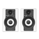 Fluid Audio F4 (Pair) - 4" Active Studio Reference Monitors, White