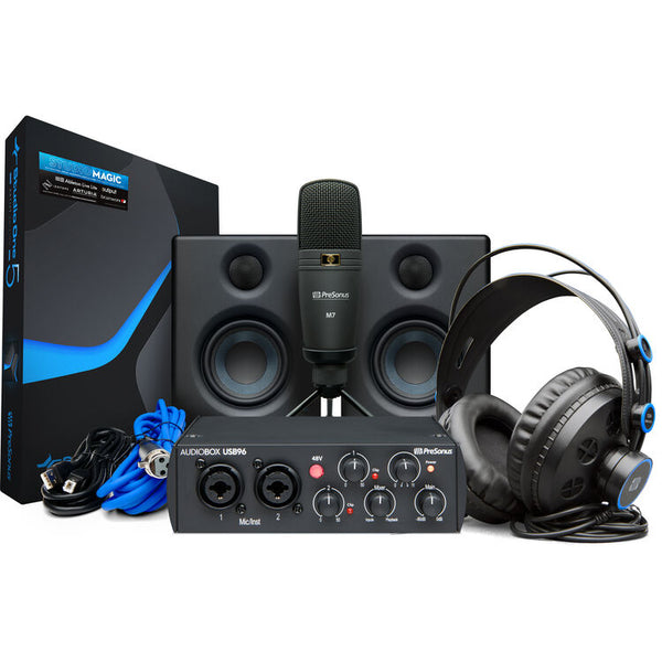 PreSonus AudioBox Studio Ultimate Bundle Deluxe Hardware/Software Recording Collection (25th Anniversary Black)