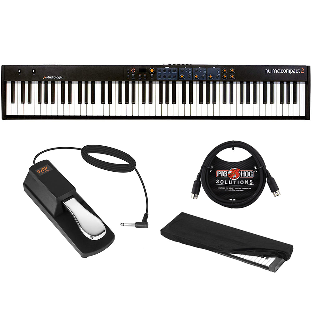 StudioLogic Numa Compact 2 88-Note Semi-Weighted Keyboard with FP