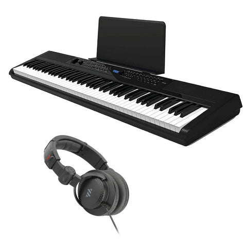 Artesia PE-88 | 88 Key Digital Piano Kit with Polsen HPC-A30-MK2 Studio Monitor Headphones Bundle