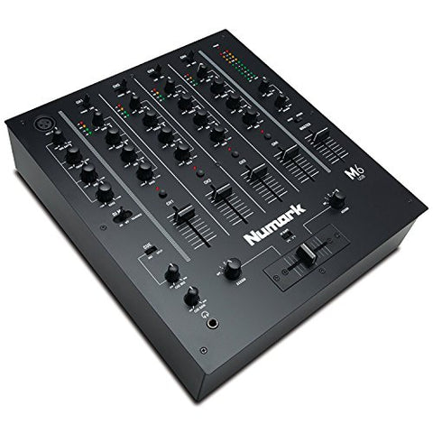 Numark M6 USB 4-Channel USB DJ Mixer (Black)