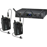 Audio-Technica ATW-1311L System 10 PRO Rack-Mount Digital Dual Lavalier Mic System (2.4 GHz) with GM-1W Wireless Mobile Pack & 4-Hour Rapid Charger Kit