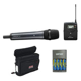 Sennheiser ew 135P G4 Camera-Mount Wireless Microphone System with 835 Handheld Mic A, Mobile pack & 4-Hour Rapid Charger Kit