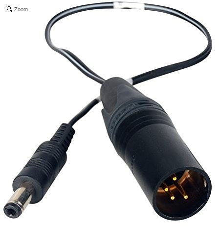 BlackMagic Design Power Cable - 2.5mm DC Plug to XLR-4M - 1 Foot