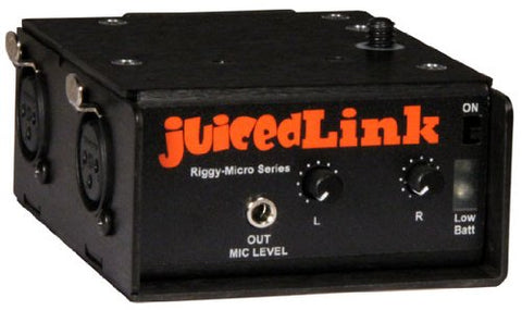 juicedLink RM222 Riggy-Micro Dual-XLR Preamplifier with Phantom Power