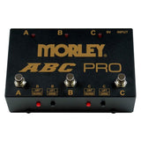 Morley ABC Pro 3-Button Switcher Combiner Pedal with 2x 6' Pro Phone to Phone (1/4") Cables Bundle