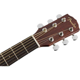 Fender CD-60SCE Dreadnought Acoustic Guitar (Natural) Bundle with Fender Classic Celluloid Guitar Medium 12-Pack Picks 351 Shape and Fender 2" Guitar Straps