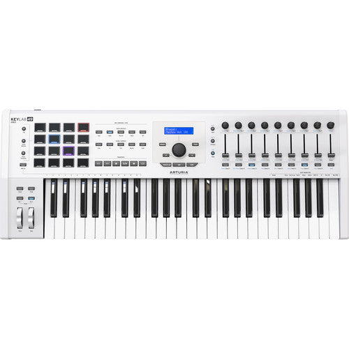 Arturia KeyLab MKII 49 - Professional MIDI Controller and Software (White)