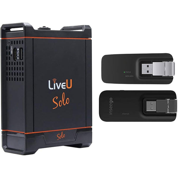 LiveU Solo Wireless Live Video Streaming Encoder, SDI/HDMI Bundle with LiveU Solo Connect 2-Modem Bundle for Solo Video Encoder