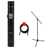 Electro-Voice ND66 Condenser Cardioid Instrument Microphone Bundle with Tripod Mic Stand & XLR Cable