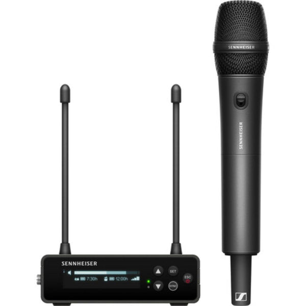 Sennheiser EW-DP 835 SET Camera-Mount Digital Wireless Handheld Mic System (Q1-6: 470 to 526 MHz) Bundle with Watson Rapid Charger with 4 AA Batteries and Auray WSB-1S Carrying Bag