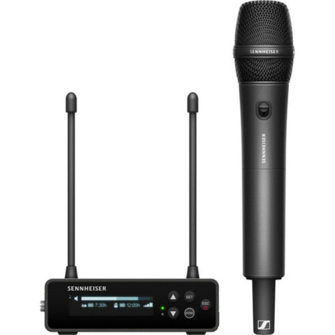 Sennheiser EW-DP 835 SET Camera-Mount Digital Wireless Handheld Mic System (Q1-6: 470 to 526 MHz) Bundle with Watson Rapid Charger with 4 AA Batteries and Auray WSB-1S Carrying Bag