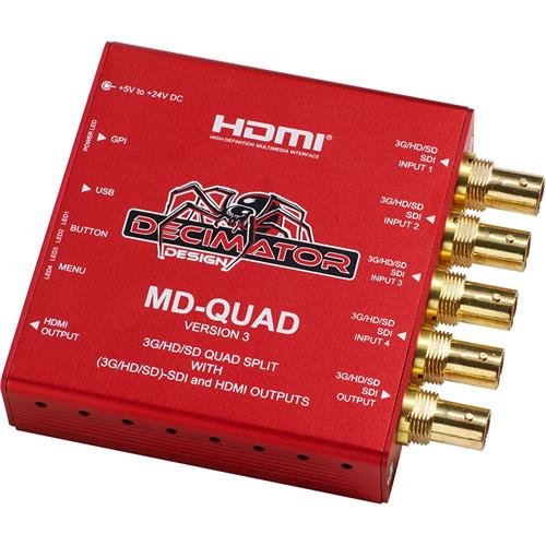 Decimator MD-QUAD (3G/HD/SD)SDI Quad Split with (3G/HD/SD)-SDI and HDMI Outputs