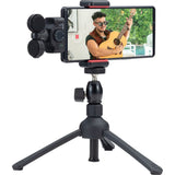 Zoom Am7 Mid-Side Stereo Mic with USB-C Connector Bundle with Smartphone Tripod Adapter