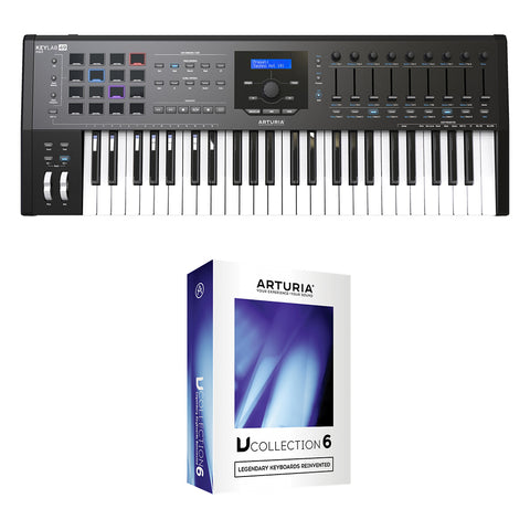 Arturia KeyLab 49 MKII Pro MIDI Controller (Black) with Arturia V-Collection 6 Bundle