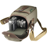 Billingham 72 Small Camera Bag (Sage FibreNyte/Chocolate Leather)