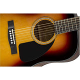 Fender CD-60 Dreadnought V3 Acoustic Guitar, with 2-Year Warranty, Sunburst, with Case