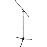 Mackie SRM150 5" Compact Active PA System with TM58 Dynamic Vocal Microphone, Tripod Mic Stand & XLR Cable Bundle