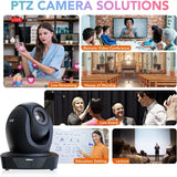 RGBlink 20X vue PTZ Camera, Live Streaming Cameras with 3G-SDI HDMI USB IP Video Output PoE Supports True to Life Colors Ideal for OBS Worship Confernce Broadcast Event etc
