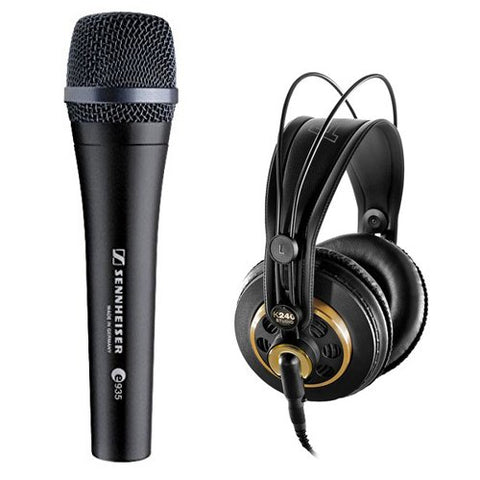 Sennheiser E935 Professional Cardioid Dynamic Handheld Vocal Microphone with AKG K 240 Studio Professional Stereo Headphones