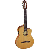 Ortega Guitars Family Series Pro 6 String Acoustic-Electric Guitar, Right (RCE131SN)