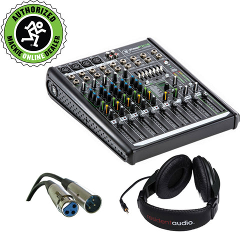 Mackie ProFX8v2 8-Channel Sound Reinforcement Mixer with Stereo Headphones & XLR Cable