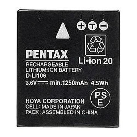 Pentax D-LI106 Rechargeable Lithium-Ion Battery Pack (3.6V, 1250mAh)