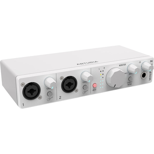 Arturia MiniFuse 2 Portable USB Type-C Audio/MIDI Interface (White)