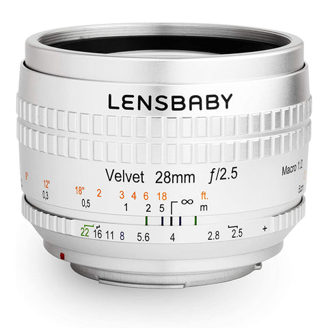 Lensbaby Velvet 28 for Canon M (Silver)