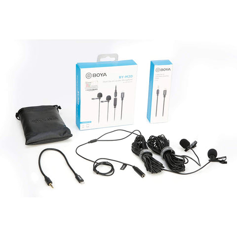 BOYA BY-M3 Digital Omnidirectional Lavalier Microphone with Detachable USB Type-C Cable