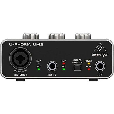 Behringer U-PHORIA UM2 2x2 USB Audio Interface