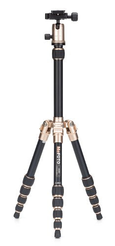 MeFOTO Aluminum Backpacker Travel Tripod Kit - Gold (A0350Q0A)