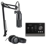 Audio-Technica AT2020 Studio Microphone Pack Bundle with Audient ID14 MKII 2 Audio Interface