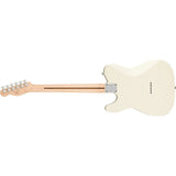 Squier by Fender Affinity Series Telecaster, Indian Laurel fingerboard (Olympic White) Bundle with Fender 10ft Cable (Straight/Straight), Guitar 12-Pack Picks, and 2" Guitar Straps